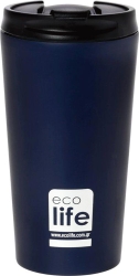EcoLife Κούπα Θερμός Για Καφέ 370ml Σκούρο Μπλε 33-BO-4016