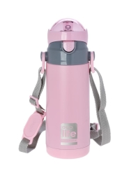EcoLife Θερμός Παιδικό Μεταλλικό 400ml Ροζ 33-BO-3007