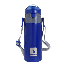 EcoLife Θερμός Παιδικό Μεταλλικό 400ml Navy Blue 33-BO-2989