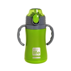 EcoLife Θερμός Παιδικό Μεταλλικό 300ml Πράσινο 33-BO-2992