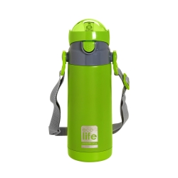 EcoLife Θερμός Παιδικό Μεταλλικό 400ml Πράσινο 33-BO-2994