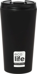 EcoLife Κούπα Θερμός Για Καφέ 370ml Μαύρο 33-BO-4015