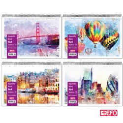 Efo Μπλοκ Ακουαρέλας Νο4 30x40cm Διάφορα Σχέδια 80254