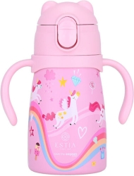 Estia Bubble Bottle Παιδικό Παγούρι Θερμός Μονόκερος με Pop-Up Καπάκι Non Spill Rainbow Dreams 300ml