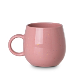 Estia Speckle Pop Κούπα από Πορσελάνη Ροζ 480ml