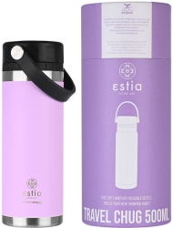 Estia Travel Chug Save The Aegean Μπουκάλι Θερμός Lavrnder Purple 500ml 01-17767