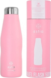 Estia Travel Flask Ανακυκλώσιμο Μπουκάλι Θερμός Ανοξείδωτο BPA Free 500ml Blossom Rose