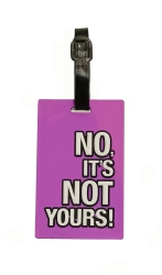 Ετικέτα Βαλίτσας No It's Not Yours Μωβ