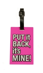 Ετικέτα Βαλίτσας Put It Back It's Mine Ροζ