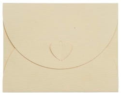 Ευχετήρια Κάρτα Καρδιά Μπεζ 11x9cm FHS021