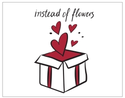 Ευχετήρια Κάρτα Μικρή - Ρενέ / Instead of Flowers