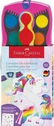 Faber Castell Connector Νερομπογιές 12χρ Unicorn 125002