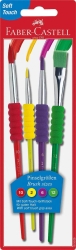 Faber Castell Πινέλο Blister Ζωγραφικής Έντονα Χρώματα Νο.1/2/6/10 481600