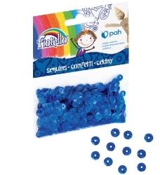 Fiorello Confetti Sequins Blue 6x6mm GR-K14-6B