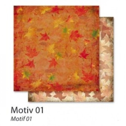 Folia Χαρτί Καλλιτεχνικό Glitter Autumn 5φ 30,5x30,5cm 190gsm 10401