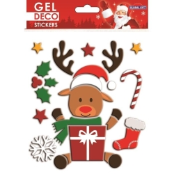 Global Gift Χριστουγεννιάτικα Sticker Gel Deco Ρούντολφ 13x17cm 310506