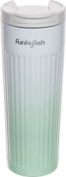 Gim FunkyFish Παγούρι απο Ανοξείδωτο Ατσάλι Gradient Green 500ml 300-30151