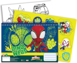 Gim Μπλοκ Ζωγρ.23X33 40Φ+Stic.Spidey Dino Webs