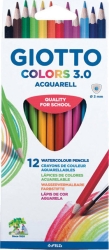 Giotto Acquarell Ξυλομπογιές Color 3.0 12χρ 277100