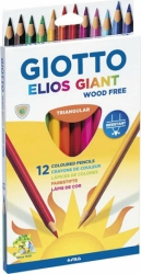 Giotto Elios Giant Ξυλομπογιές με Χοντρή Μύτη 12τμχ 221500
