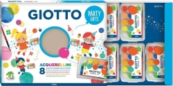 Giotto Party Gift Acquerellini Σετ Νερομπογιές με Πινέλο 8 Σετ Νερομπογιές 8 Χρωμάτων