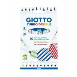 Giotto Turbo Dobble Μαρκαδόροι Με Διπλή Μύτη 10χρ 424600