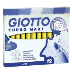 Giotto Turbo Maxi Μαρκαδόρος Χοντρός Κίτρινος 456002