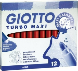 Giotto Turbo Maxi Μαρκαδόρος Χοντρός Κόκκινος 456011