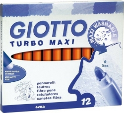Giotto Turbo Maxi Μαρκαδόρος Χοντρός Πορτοκαλί 456005