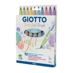 Giotto Turbo Soft Brush Μαρκαδόροι Pastel 10 Χρώματα 426900