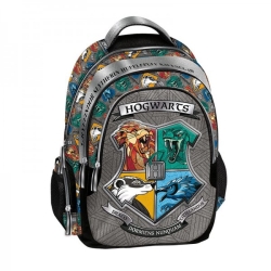 Graffiti Harry Potter Hogwarts 21x11x30cm Τσάντα Νηπιαγωγείου σε Γκρι χρώμα Μ11 x Π30 x Υ21cm 214291