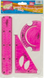Groovy Σετ Γεωμετρικά Εύκαμπτοι Σετ 3τμχ 20cm 0.18.038