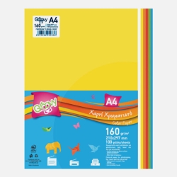 Groovy Χαρτί Χρωματιστό A4 160gsm Rainbow 5χρ 100φ