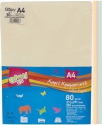 Groovy Χαρτί Χρωματιστό A4 80gsm Rainbow 5χρ 250φ