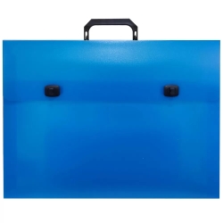 Groovy Τσάντα Σχεδίου PP Με 2 Κλιπ 32x43x5cm (Ακουαρέλα Νο.4) Fluo Blue 0.32.091