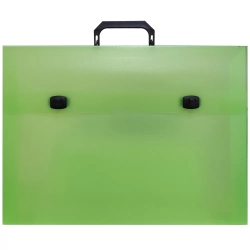 Groovy Τσάντα Σχεδίου PP Με 2 Κλιπ 32x43x5cm (Ακουαρέλα Νο.4) Fluo Lime 0.32.091