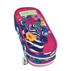 Hallmark Κασετίνα Βαρελάκι 2 Θήκες Zebra 333-24141