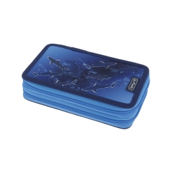 Herlitz Κασετίνα Διπλή Γεμάτη 23τμχ Deep Ocean 50043385