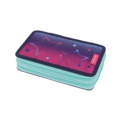 Herlitz Κασετίνα Διπλή Γεμάτη 23τμχ Pink Star 50043354
