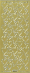 Heyda Sticker Herz gold