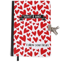 i-Total Ημερολόγιο Με Κλειδί A5 Heart XL1821B
