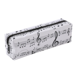 i-Total Κασετίνα Βαρελάκι 19x5x5cm Λευκή Music XL1656A
