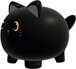 i-Total Κουμπαράδες Black Cat Plast. 18x15x16cm XL2499