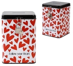 i-TOTAL Κουμπαράς Heart με Κλειδί XL2011B