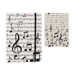 i-TOTAL Σημειωματάριο Α5 Music με Λάστιχο XL1811A
