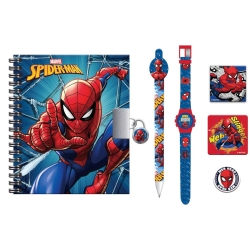 Ημερολόγιο Σετ Με Ρολόι Spiderman 508278