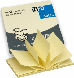 Info Sticky Notes Z-Notes 75x75mm 100pcs Yellow 5644-1