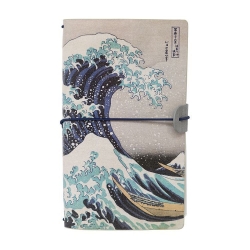 Journal Ταξιδιωτικό Τετράδιο Με Δερματίνη 12x20cm Kokonote Hokusai