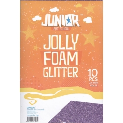 Junior Αφρώδες Φύλλο Glitter 2mm Βιολετί 134157