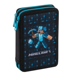 Κασετίνα Διπλή Γεμάτη Μαύρη Minecraft 238332